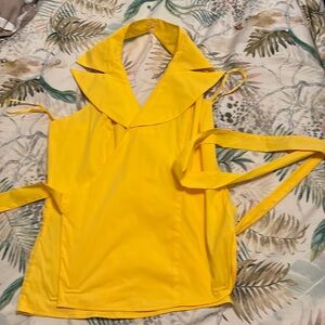 NWOT never worn wrap halter top, backless blouse, sz10 Boston proper